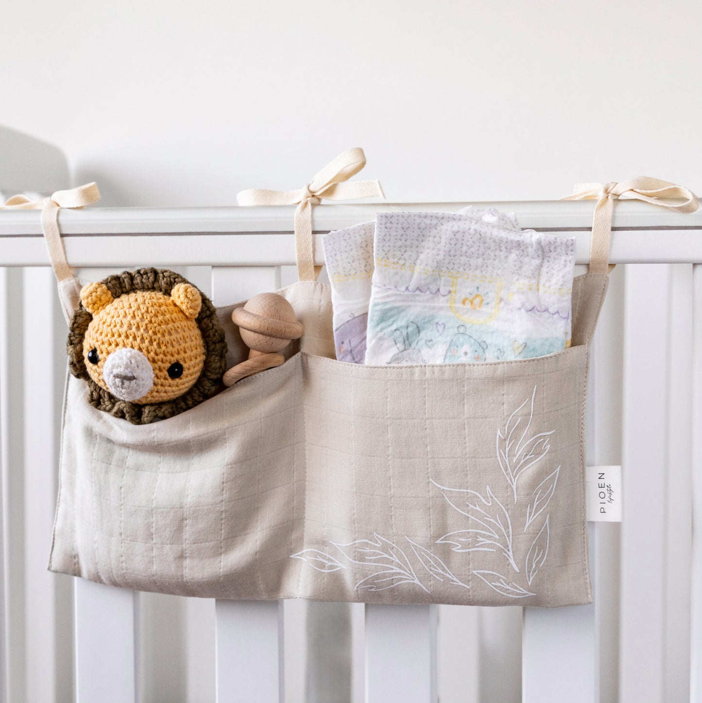 Organic Cotton Cot Companion Organizer