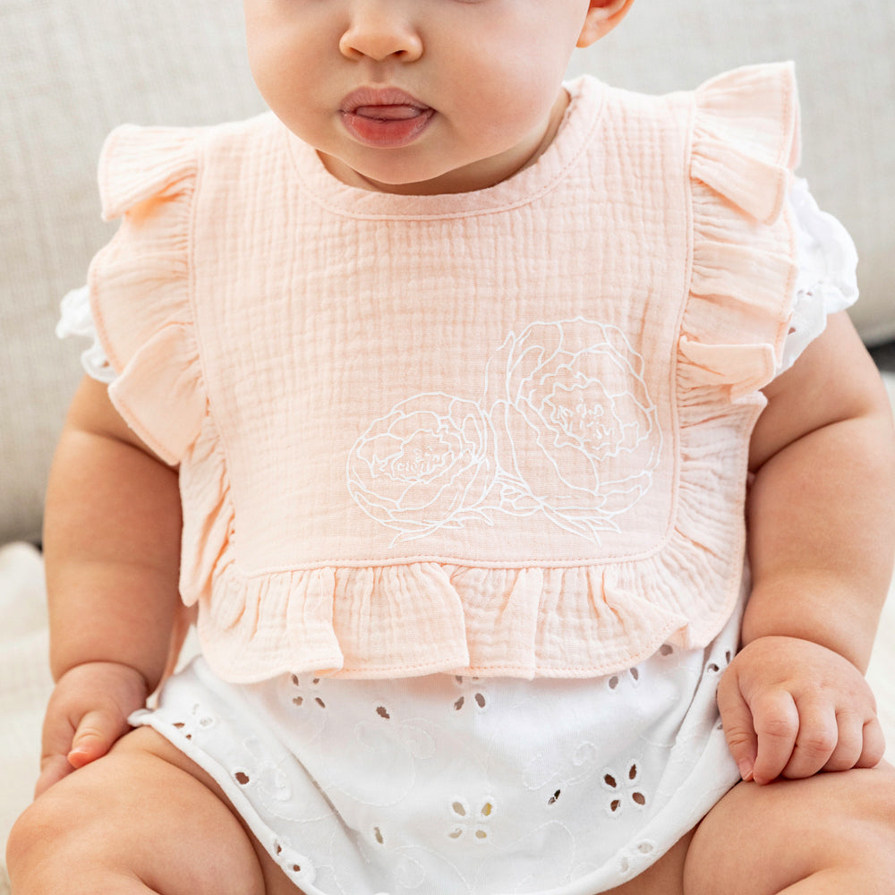Ruffle Baby Bib