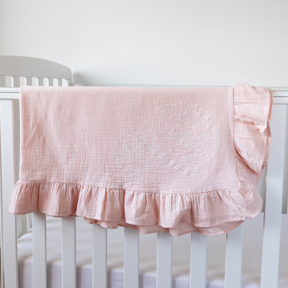Ruffle Baby Blanket