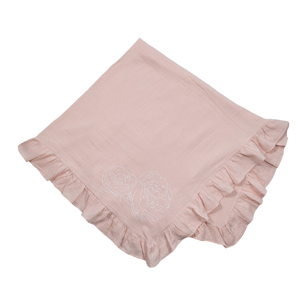 Ruffle Baby Blanket