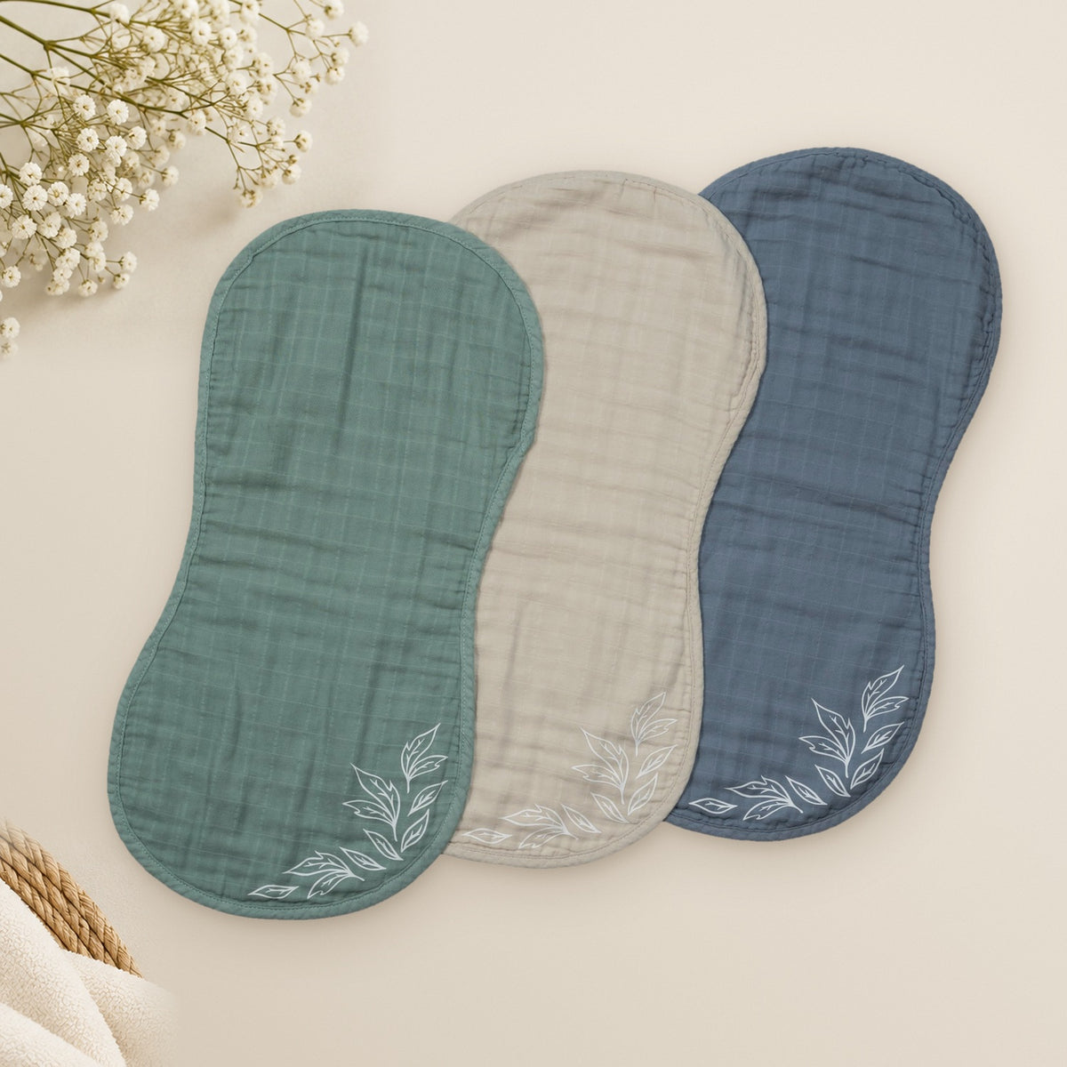 Burp Cloth Set – 3 Piece