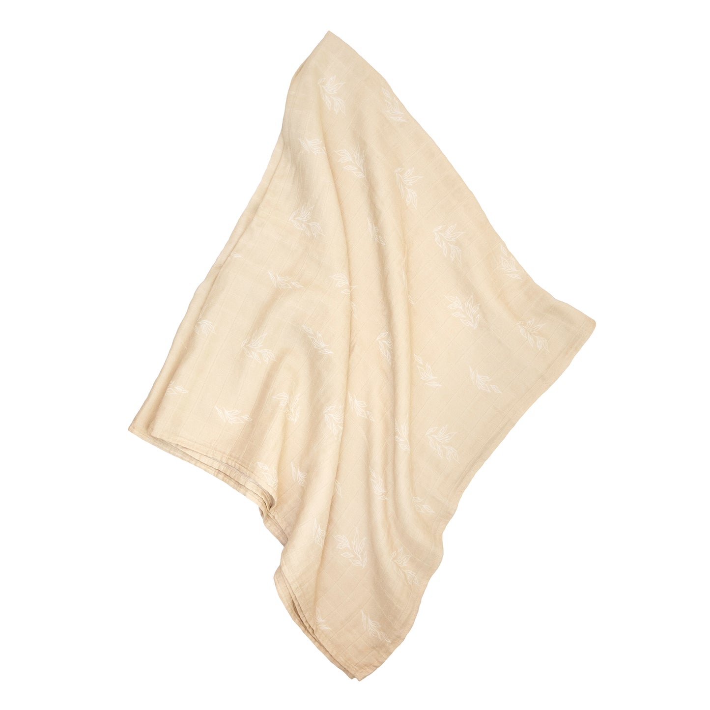 100% Organic Cotton Muslin Petiole Swaddle Baby Blanket