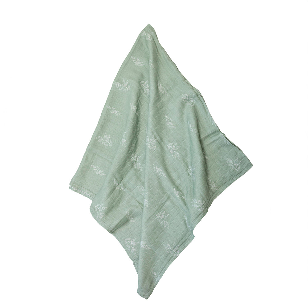 100% Organic Cotton Muslin Petiole Swaddle Baby Blanket