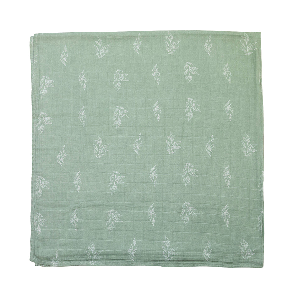 100% Organic Cotton Muslin Petiole Swaddle Baby Blanket