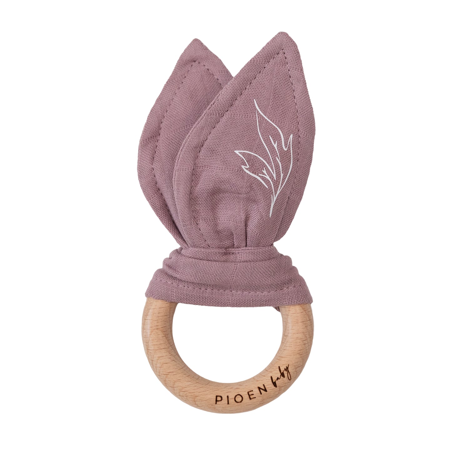 Organic Cotton Baby Rattle Ear Teether